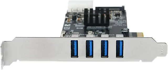 Alt view image 6 of 7 - PCIe 4 to USB3.0 Adapter Card with Four Fast Speed Channel for PC Upgrades