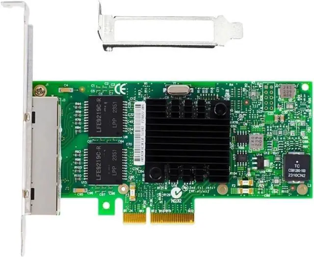 Main image of I350-T4 V2 Server Network Card, 4-Port Gigabit Pcie X4 Adapter, Supports Industrial Cameras.(Short and Long)