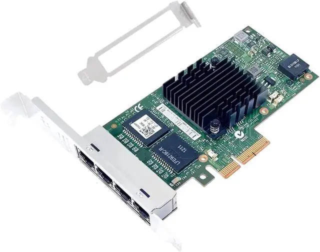 Alt view image 3 of 4 - I350-T4 V2 Server Network Card, 4-Port Gigabit Pcie X4 Adapter, Supports Industrial Cameras.(Short Bracket)