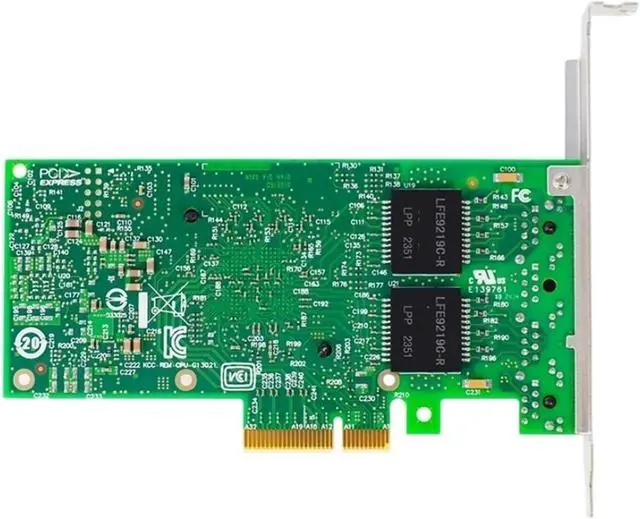 Alt view image 4 of 4 - I350-T4 V2 Server Network Card, 4-Port Gigabit Pcie X4 Adapter, Supports Industrial Cameras.(Short Bracket)