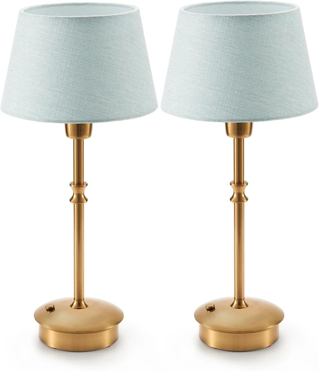 Main image of UMEXUS 2 Pack Small Cordless Rechargeable Table Lamp, Battery Operated Lamp