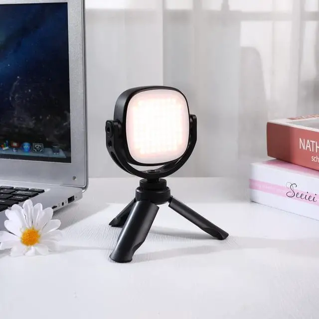 Alt view image 2 of 7 - TA77 Adjustable 360 Rotating LED Video Conference Light for Desktops Laptop Lamp with Magnetic Coin