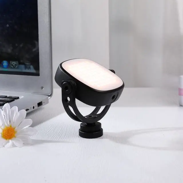 Alt view image 3 of 7 - TA77 Adjustable 360 Rotating LED Video Conference Light for Desktops Laptop Lamp with Magnetic Coin