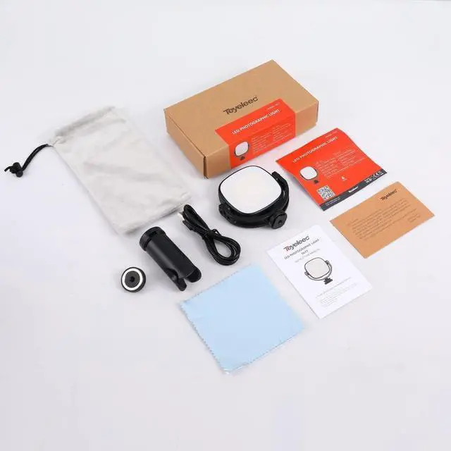 Alt view image 7 of 7 - TA77 Adjustable 360 Rotating LED Video Conference Light for Desktops Laptop Lamp with Magnetic Coin