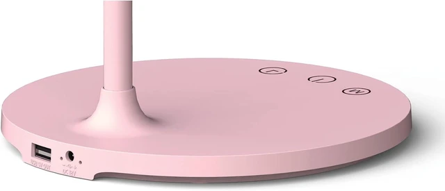 Alt view image 2 of 5 - Realspace Kessly LED Desk Lamp With USB Port, 17"H, Pink