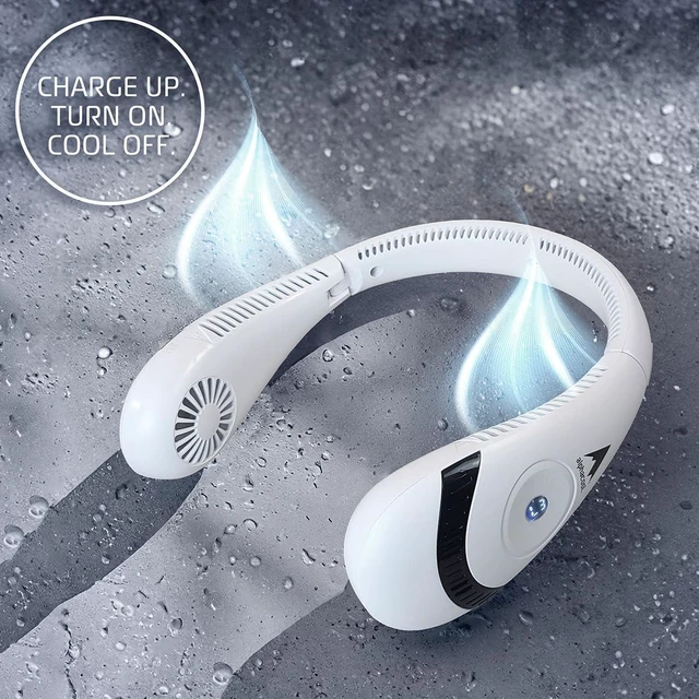 Alt view image 3 of 6 - ALPHACOOL Portable Neck Fan Bladeless Fan Design for Cooling While Running and Hiking Up to 18 Hours of Battery