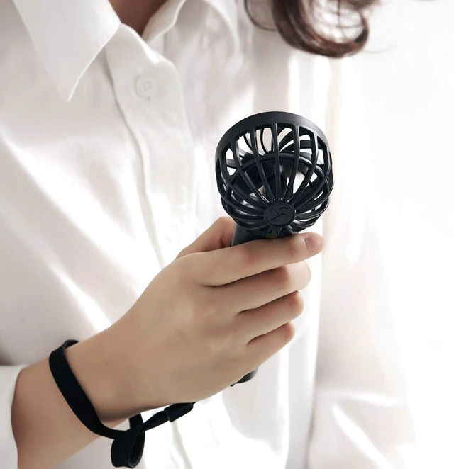 Alt view image 5 of 7 - Bluefeel Minihead Fan Pro (Black) - Mini Handheld Fan, 24-Hour Battery, Lightweight 0.22lbs(99g), Pocket-Sized, Strong Airflow, Must-Have Item for Summer, Turbo Mode + 3 Wind Settings