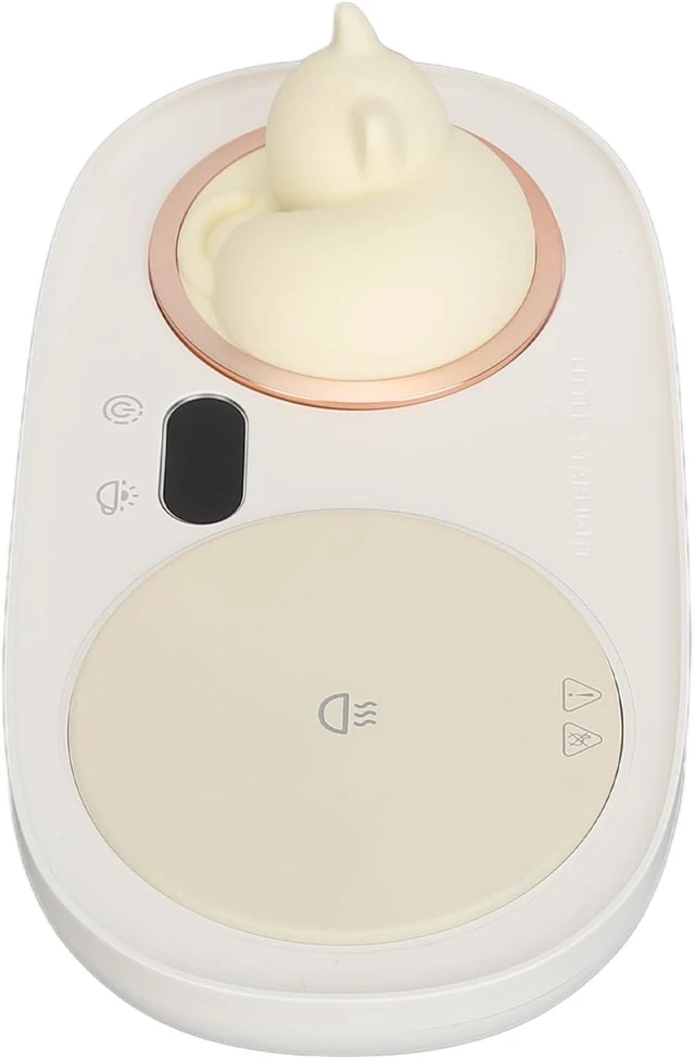 Main image of Cute Cat Electric Mug Warmer with 3 Temperature Settings, Keeps Coffee Tea Milk Warm for Long, Auto Shut Off (White)