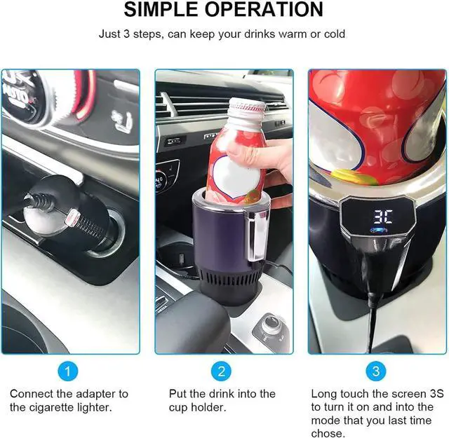 Alt view image 5 of 7 - Cooler Warmer Cup Holder Smart Mug Heater & Chiller for Home, Auto, & Travel