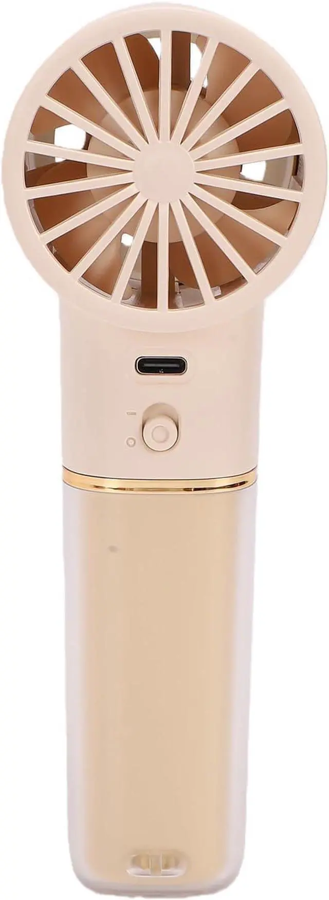 Alt view image 3 of 7 - Keenso Handheld Fan, ABS USB Rechargeable Portable Fan with 4500mAh Battery, 6 Speeds Digital Display Timer, Battery Operated Desk for Outdoor Indoor Travel Office