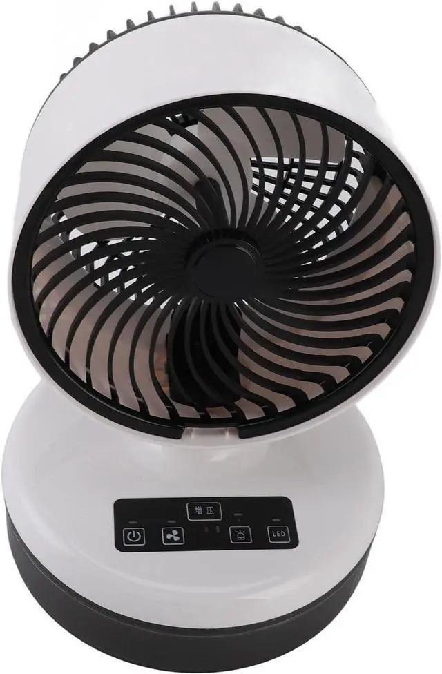 Alt view image 3 of 7 - Yosoo Portable Misting Fan Rechargeable Outdoor Mist Fan Handheld Cooling with 900mL Water Tank & LED Light for Home Camping Travel