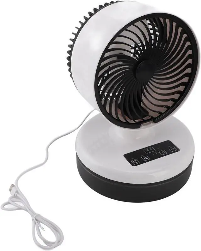 Alt view image 6 of 7 - Yosoo Portable Misting Fan Rechargeable Outdoor Mist Fan Handheld Cooling with 900mL Water Tank & LED Light for Home Camping Travel