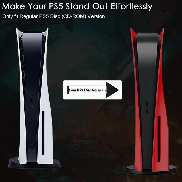 Alt view image 6 of 7 - PS5 Console Replacement Shell, Megadream Hard ABS Shockproof Anti-Scratch Dustproof Case Cover Replace Faceplate Compatible with PlayStation 5 Disc Edition - Red