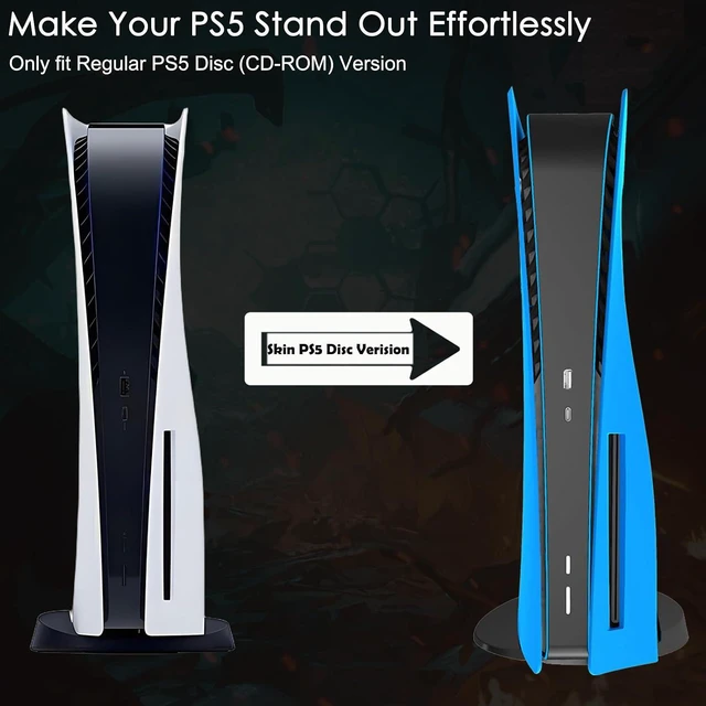 Alt view image 6 of 7 - PS5 Console Replacement Shell, Megadream Hard ABS Shockproof Anti-Scratch Dustproof PS5 Console Case Cover Replacement Plate Shell for PS5 Console Disc Edition - Star Blue