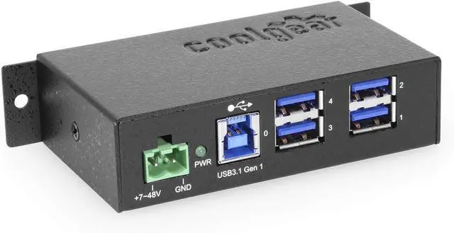 Main image of Coolgear 4 Port USB 3.2 Gen 1 Powered Hub w/ESD Surge Protection