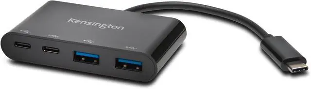 Main image of Kensington CH1000 USB-C 4-Port Hub Black, K39124WW