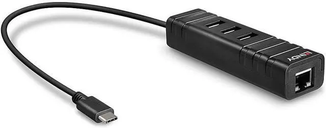 Main image of LINDY 43249 USB 3.1 Type C Hub & Gigabit Ethernet Converter