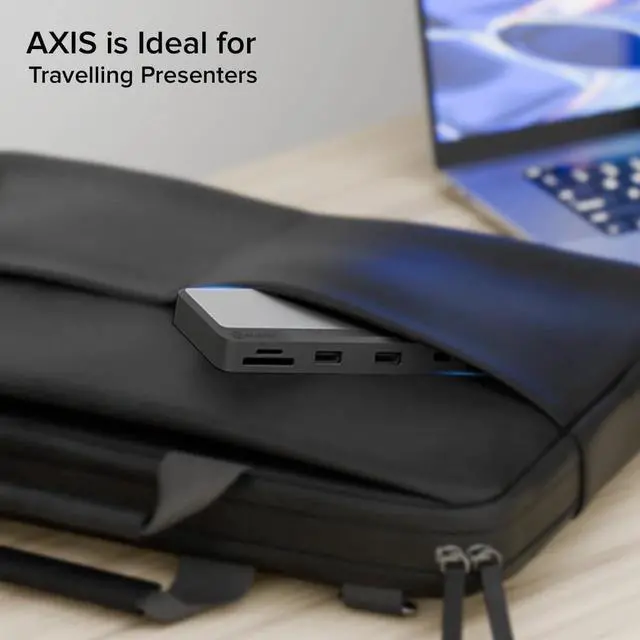 Alt view image 3 of 6 - Alogic Fusion Pro AXIS USB-C Dual Display Dock Compact Hub - USB-C hub with DisplayPort and HDMI Support, Ideal for Dual-Monitor setups.