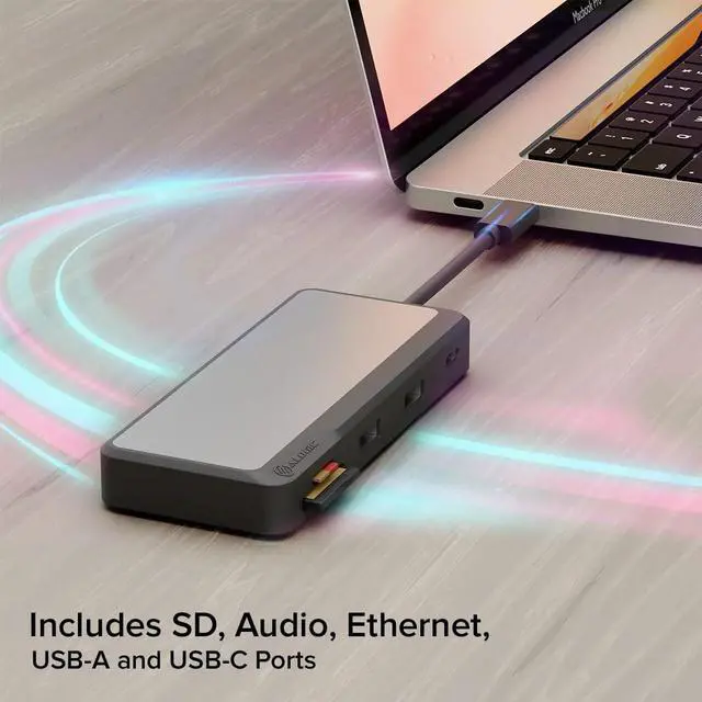 Alt view image 4 of 6 - Alogic Fusion Pro AXIS USB-C Dual Display Dock Compact Hub - USB-C hub with DisplayPort and HDMI Support, Ideal for Dual-Monitor setups.