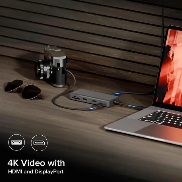 Alt view image 5 of 6 - Alogic Fusion Pro AXIS USB-C Dual Display Dock Compact Hub - USB-C hub with DisplayPort and HDMI Support, Ideal for Dual-Monitor setups.