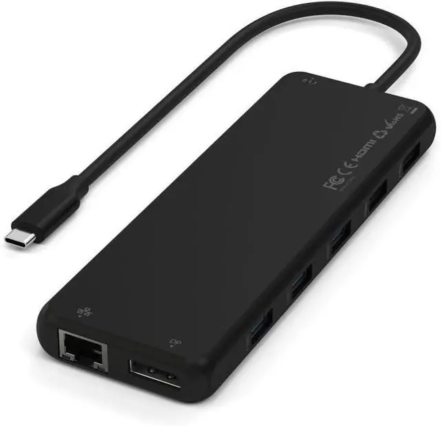 Alt view image 3 of 3 - Satechi 13-in-1 USB-C Triple Display Multiport Adapter for Windows & Single Extended Display for Mac, 8K DP (Windows Only), Dual 4K HDMI, USB-A/C 10Gbps, 85W PD, Ethernet, Audio