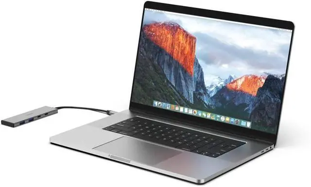 Alt view image 6 of 6 - Hama | USB-C Hub (4 Ports 2X USB-A + 2X USB-C, USB 3.2 Gen2 up to 10 Gbit/s, Power Delivery 100 W, Aluminium Housing) Grey