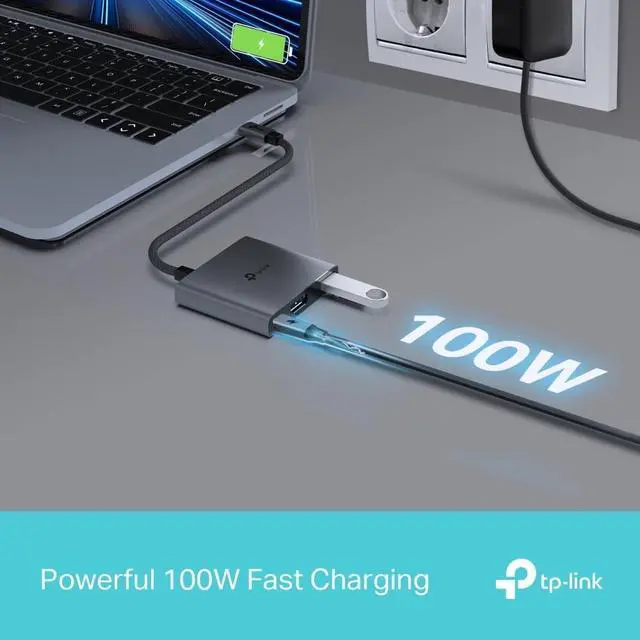 Alt view image 5 of 7 - TP-Link UH3020C USB C Hub PD100W, 4K 60Hz HDMI, 5Gbps USB-A 3.0, Plug & Play, Compatible with Mac OS, Windows, Linux, iPadOS, iOS, Android, ChromeOS, Nintendo