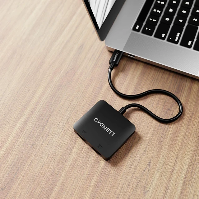 Alt view image 2 of 5 - 2-in-1 USB-C Hub (Dual HDMI)