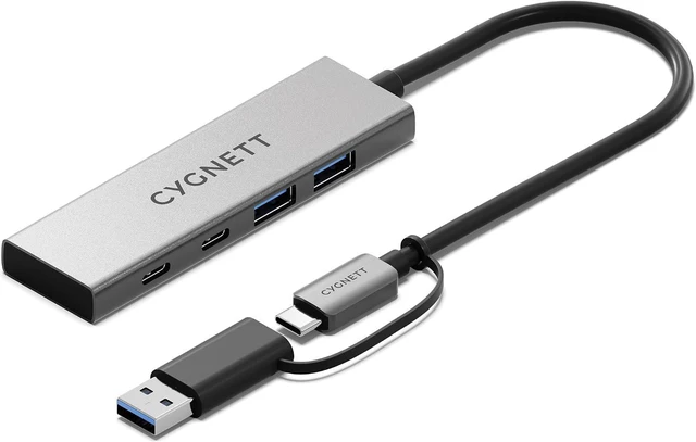 Main image of Unite 4-in-1 USB-C to USB-C & USB-A Hub