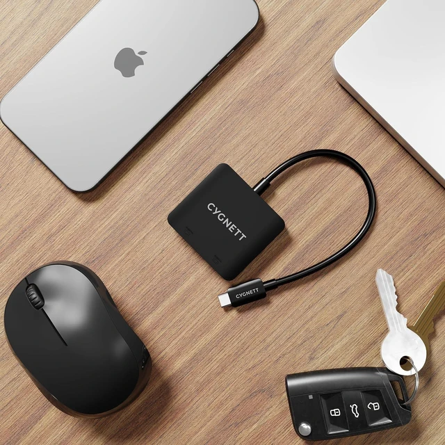 Alt view image 4 of 5 - 2-in-1 USB-C Hub (Dual HDMI)