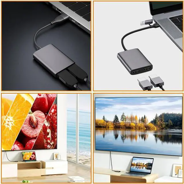 Alt view image 5 of 7 - NUOBESTY Type-C to Adapter 1080P 60Hz USB 3.0 Converter Suitable for Laptops and Tablets