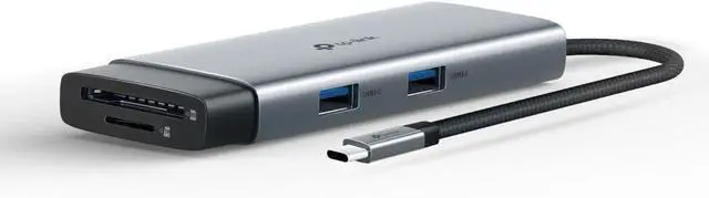 Alt view image 2 of 3 - TP-Link UH7020C, 4K 60Hz HDMI, Gigabit RJ45 Port, 100W Fast Charging, SD and MicroSD Card Slot, 5Gbps Data Transfer Speed, 7-in-1 USB-C Hub