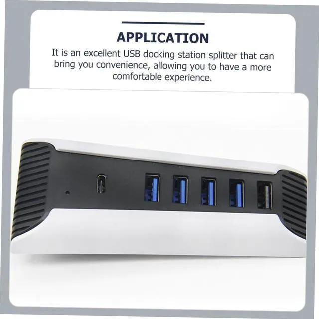 Alt view image 4 of 7 - Gadpiparty 4pcs USB Hub Compatible for Game Console Data Holder Adapter USB Expander Splitter for Multi Port