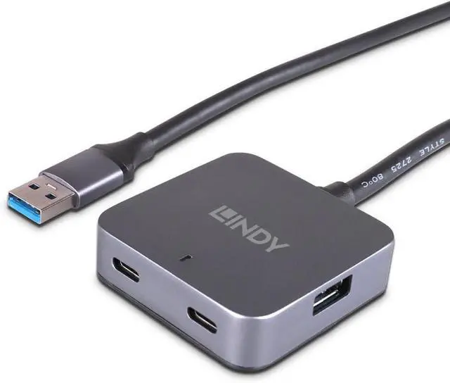 Alt view image 2 of 5 - Lindy 5m 4 Port USB 3.0 Hub