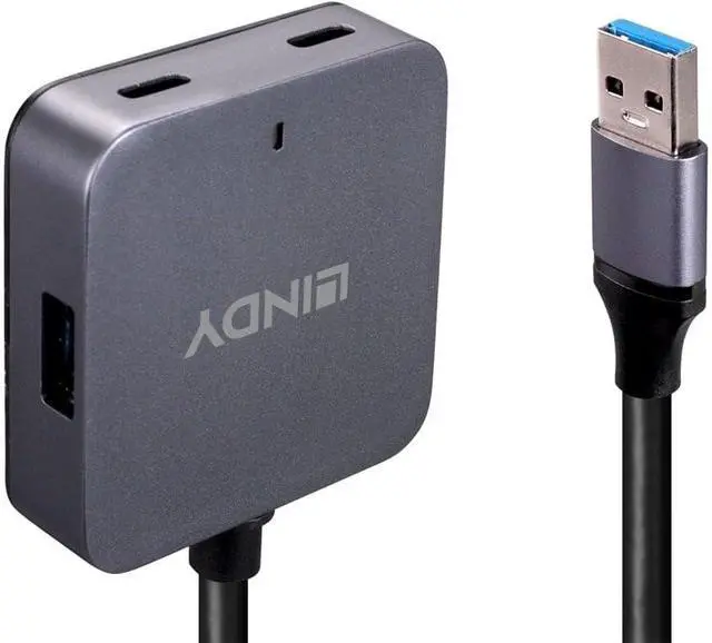 Alt view image 3 of 5 - Lindy 5m 4 Port USB 3.0 Hub