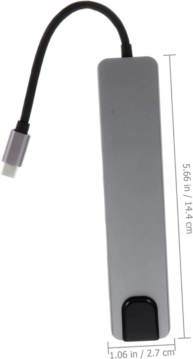 Alt view image 5 of 7 - STOBOK Type-c Docking Station for Laptop USB Hub Pd Charging for Office Use As Computer Converter