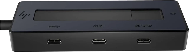 Alt view image 2 of 7 - HP - PC 4K USB-C Multiport Hub, All in One Cable, Power up to 65W, 4 USB-C Ports with Speed up to 10Gbps, Compatible with Windows 10, Windows 11, WoA, ChromeOS, Android, MacOS, iPadOS, Black