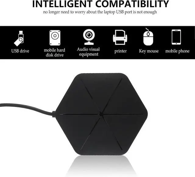 Alt view image 3 of 7 - NUOBESTY 2pcs Multifunction USB Hub Adapter High-Speed OTG Portable Data Hub for Expansion Transfer