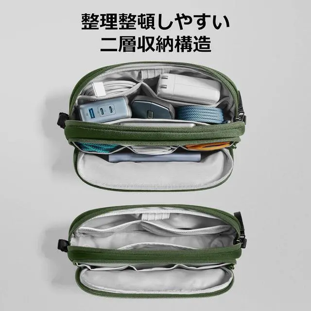 Alt view image 2 of 7 - T12 Portable Accessory Bag, green, M, Travel