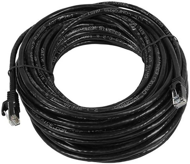 Alt view image 4 of 6 - Monoprice Flexboot Cat6 Ethernet Patch Cable - Network Internet Cord - RJ45, Stranded, 550Mhz, UTP, Pure Bare Copper Wire, 24AWG, 25ft, Black