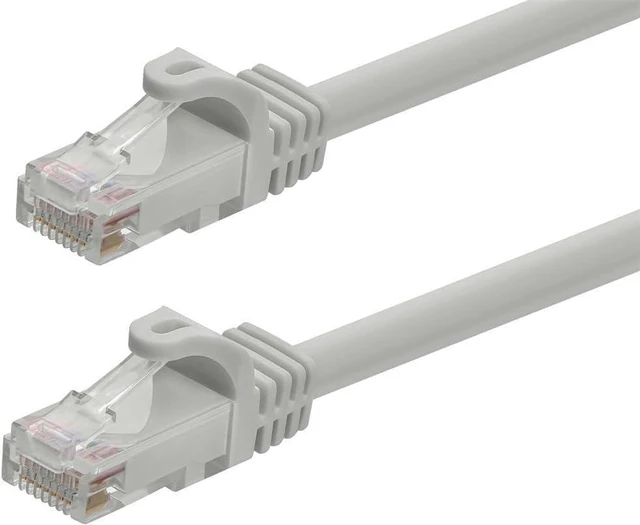 Main image of Monoprice Flexboot Cat6 Ethernet Patch Cable - Network Internet Cord - RJ45, Stranded, 550Mhz, UTP, Pure Bare Copper Wire, 24AWG, 100ft, Gray