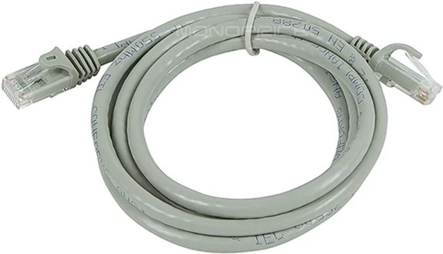 Alt view image 3 of 5 - Monoprice Flexboot Cat6 Ethernet Patch Cable - Network Internet Cord - RJ45, Stranded, 550Mhz, UTP, Pure Bare Copper Wire, 24AWG, 5ft, Gray