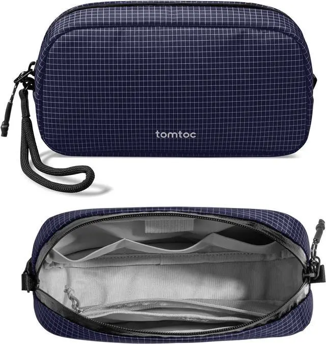 Main image of tomtoc Electronics Organizer Travel Case Performance, Water Resistant Bag Cable Tech Pouch Accessories, Carry Storage for Cord, Phone, Cables, Airpods, USB Flash Drive, Daily Items
