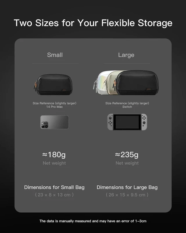 Alt view image 3 of 7 - Inateck Unisex Traveling Electronics Organizer Travel Case