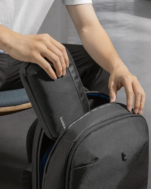 Alt view image 6 of 7 - tomtoc Travel Cable Organizer Pouch, Electronics Accessories Organizer Portable Waterproof Double Accessories Carry Case for Cord, Charger, Cables, USB Drive