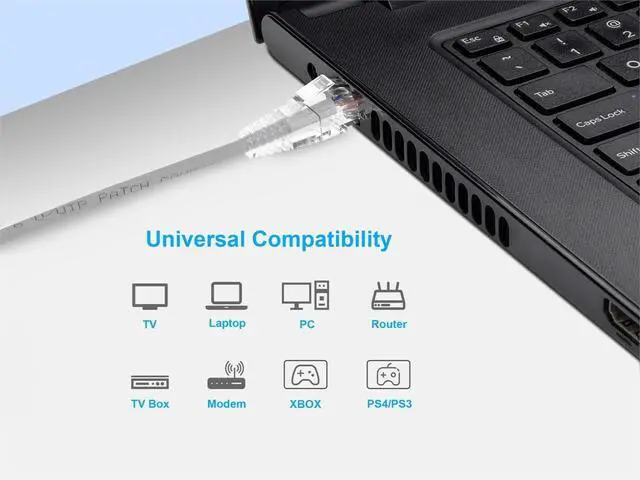 Alt view image 6 of 6 - Monoprice SlimRun Cat6 Ethernet Patch Cable - Network Internet Cord - RJ45, Stranded, 550Mhz, UTP, CMR, Riser Rated, Pure Bare Copper Wire, 28AWG, 7', Gray