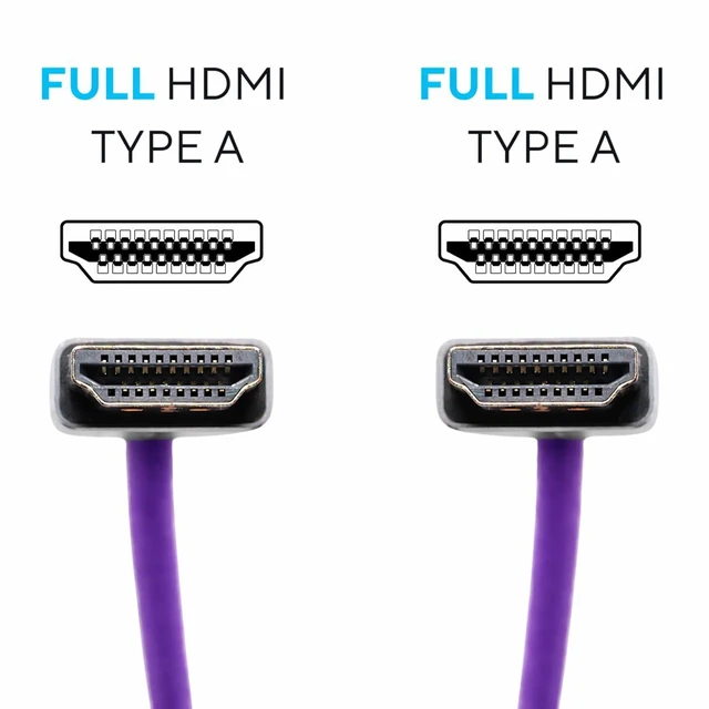 Alt view image 2 of 4 - KONDOR BLUE x Gerald Undone | 4K Full HDMI Thin Coiled Braided Cable for On-Camera Monitors, Capture Cards + More | Purple