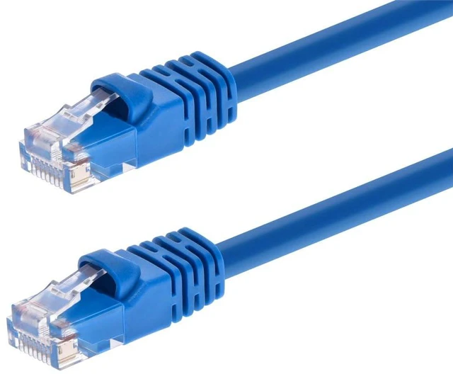 Main image of Monoprice 102119 100-Feet 24AWG Cat6 550MHz UTP Ethernet Bare Copper Network Cable, Blue