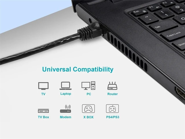 Alt view image 6 of 6 - Monoprice Cat6 Ethernet Patch Cable - Network Internet Cord - RJ45, Stranded, 550Mhz, UTP, Pure Bare Copper Wire, 24AWG, 100ft, Black