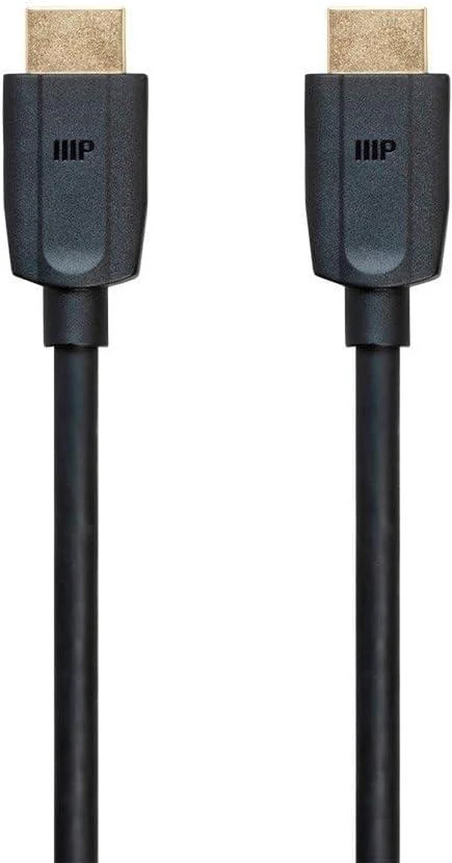 Alt view image 2 of 6 - Monoprice Ultra 8K High Speed HDMI Cable - 6 Feet - Black, 48Gbps, 8K, Dynamic HDR, eARC - DynamicView Series